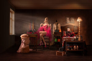 texture beige wall light room blank design window minimal plaster. Generative AI.